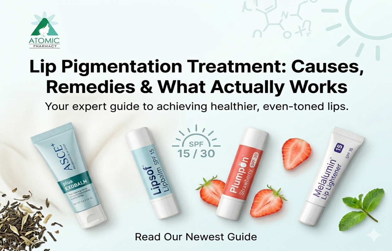 Lip pigmentation treatment guide with dermatologist-approved lip balms, SPF, and natural ingredients for even-toned lips