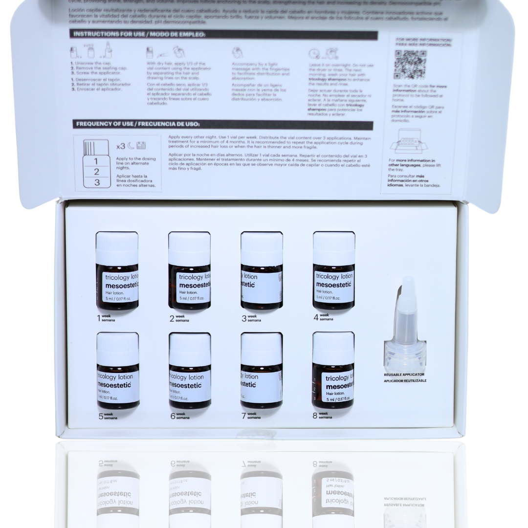 Mesoestetic tricology lotion solution with vitamins for hair loss
