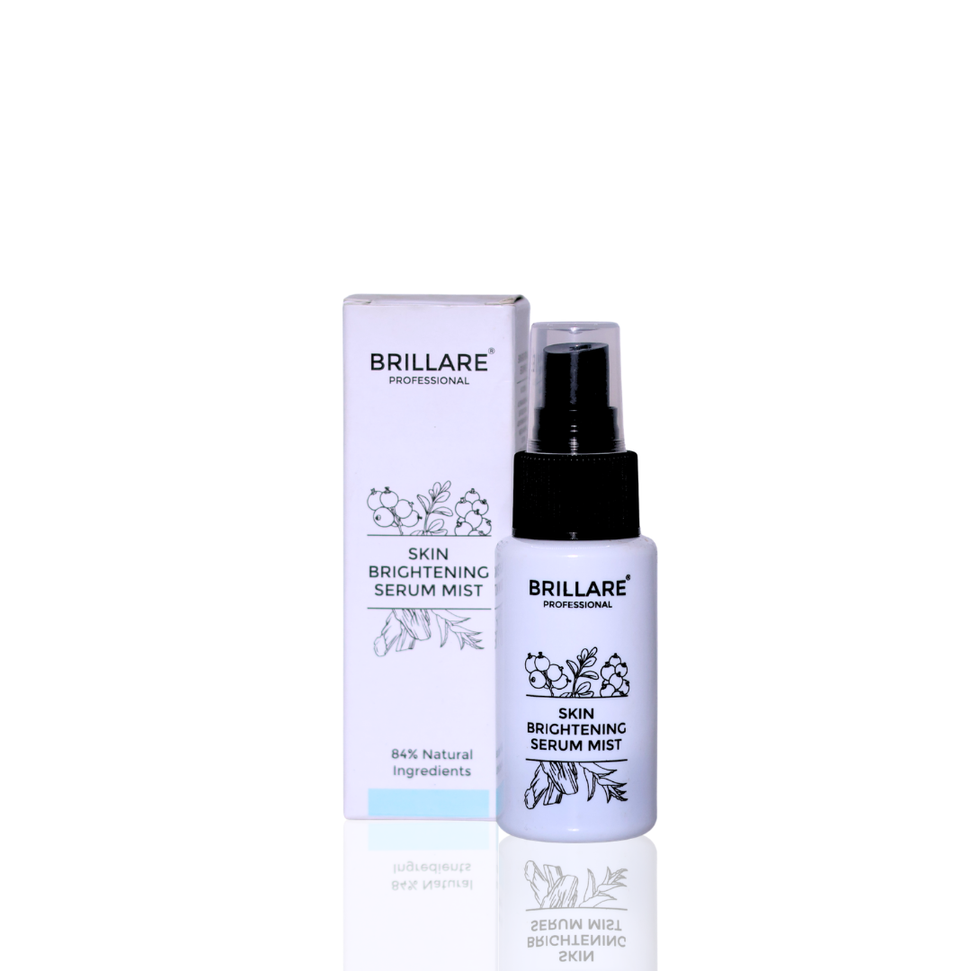 Brillare Skin Brightening Serum Mist bottle and packaging on a white background