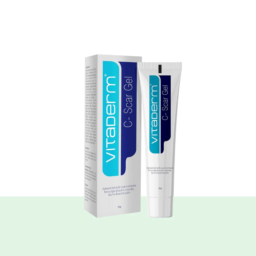 Vitaderm C-Scar Gel 20 gm - Atomic Pharmacy