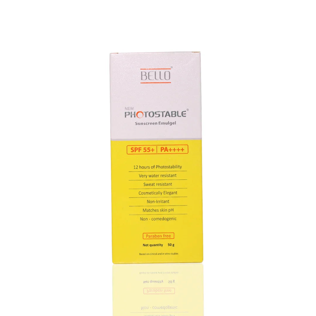 Bello New Photostable Sunscreen Emulgel SPF 55+ PA++++