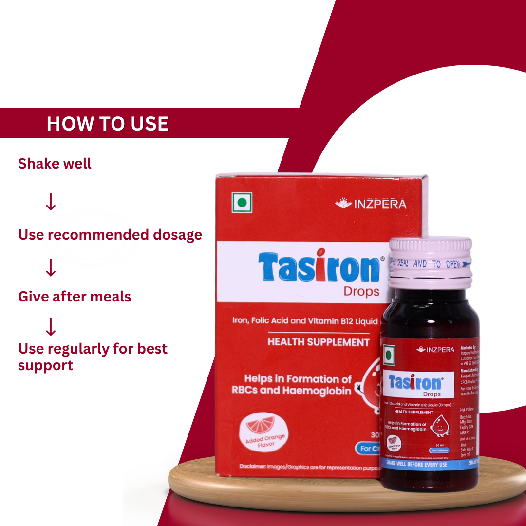 TASIRON DROPS ADDED ORANGE FLAVOUR Suspension 150ml