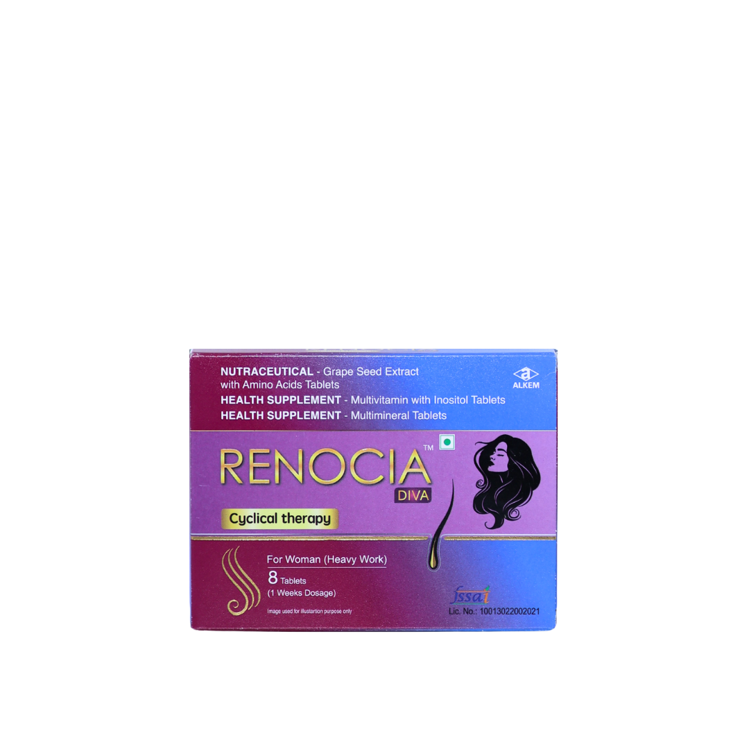 Renocia Diva Hair Cyclical Therapy Nutraceutical Tablet For Women