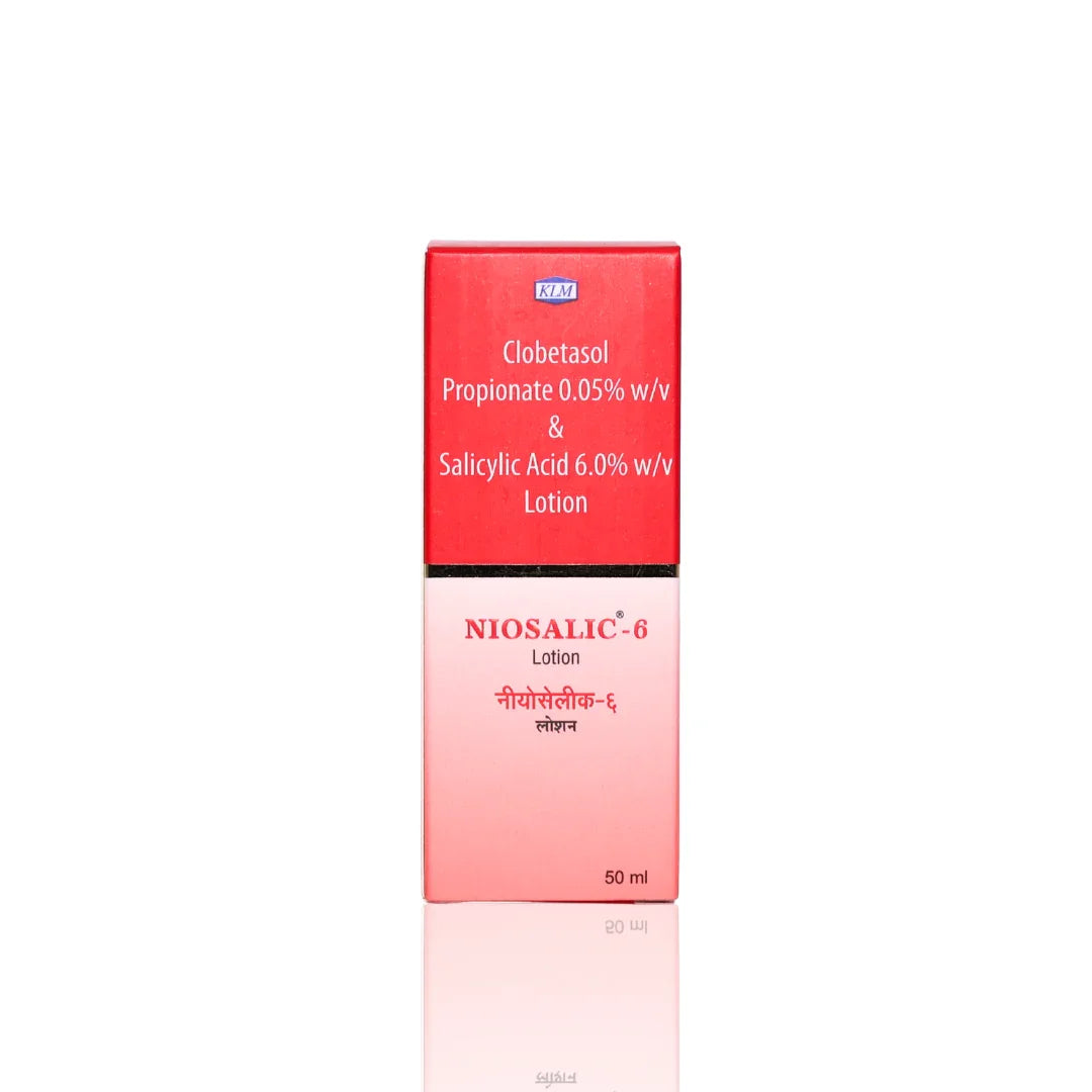 Niosalic 8 lotion packaging on a white background