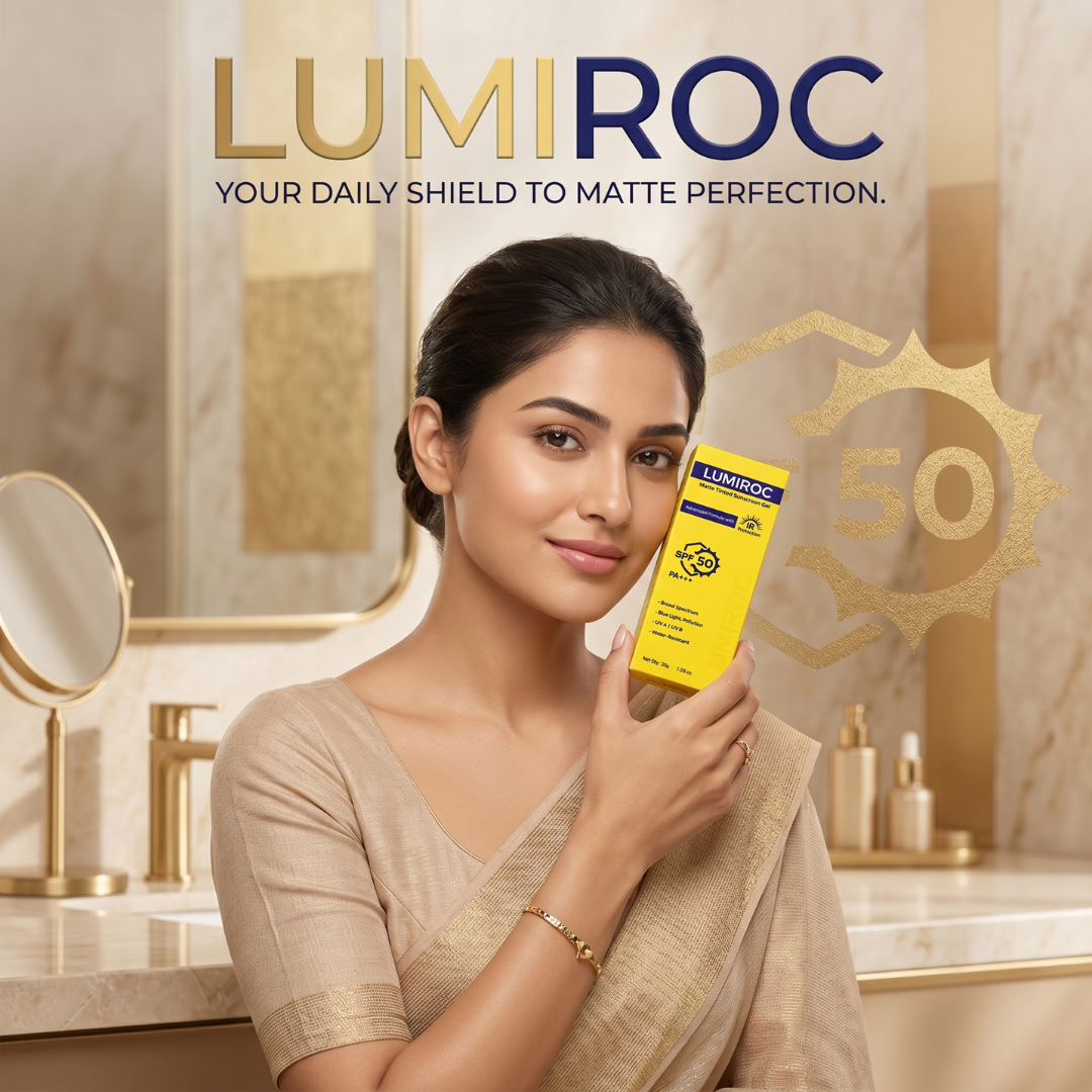 Lumiroc matte tinted sunscreen gel