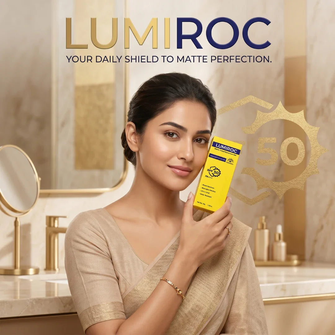 Lumiroc matte tinted sunscreen gel