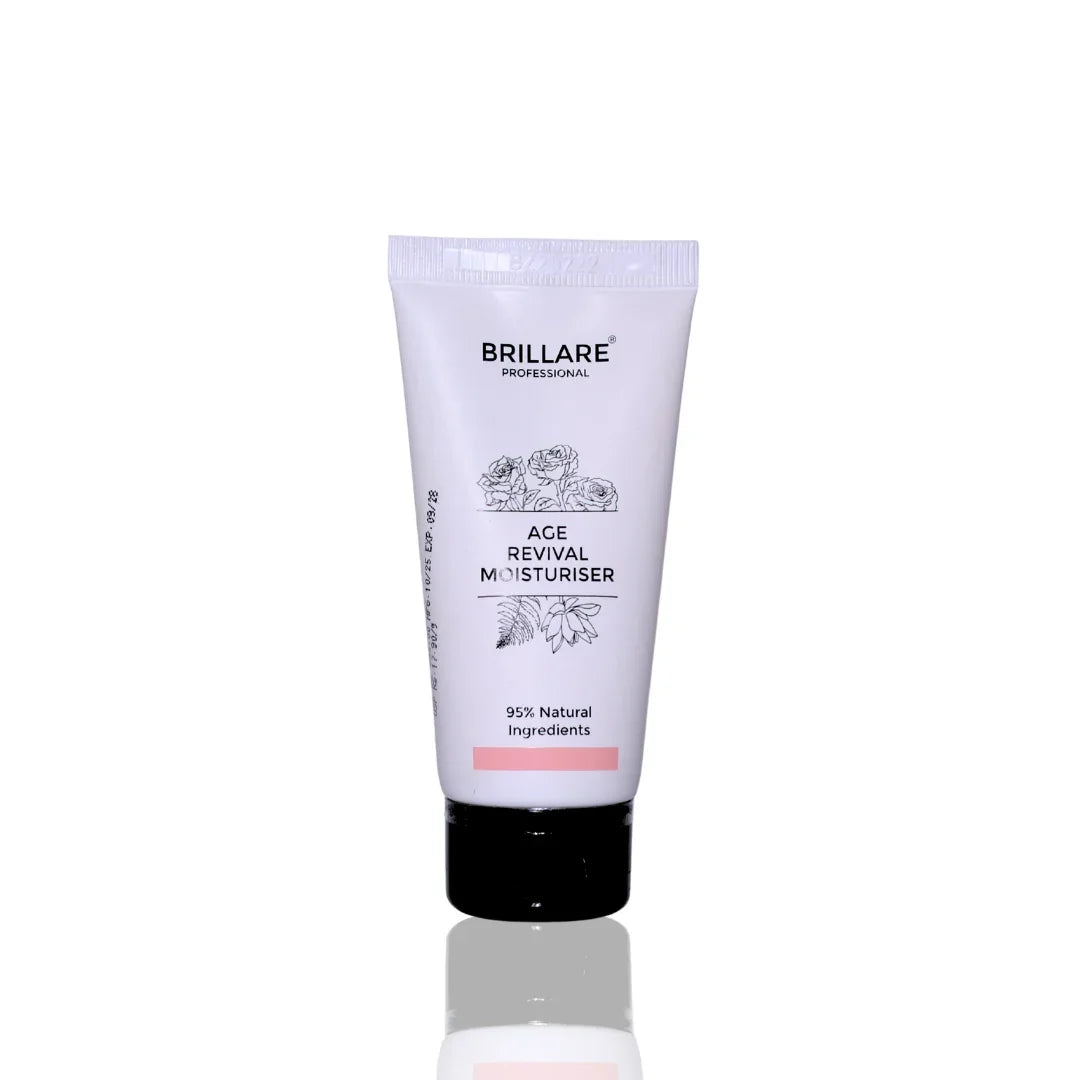 Brillare Age Revival Moisturizer tube on a white background