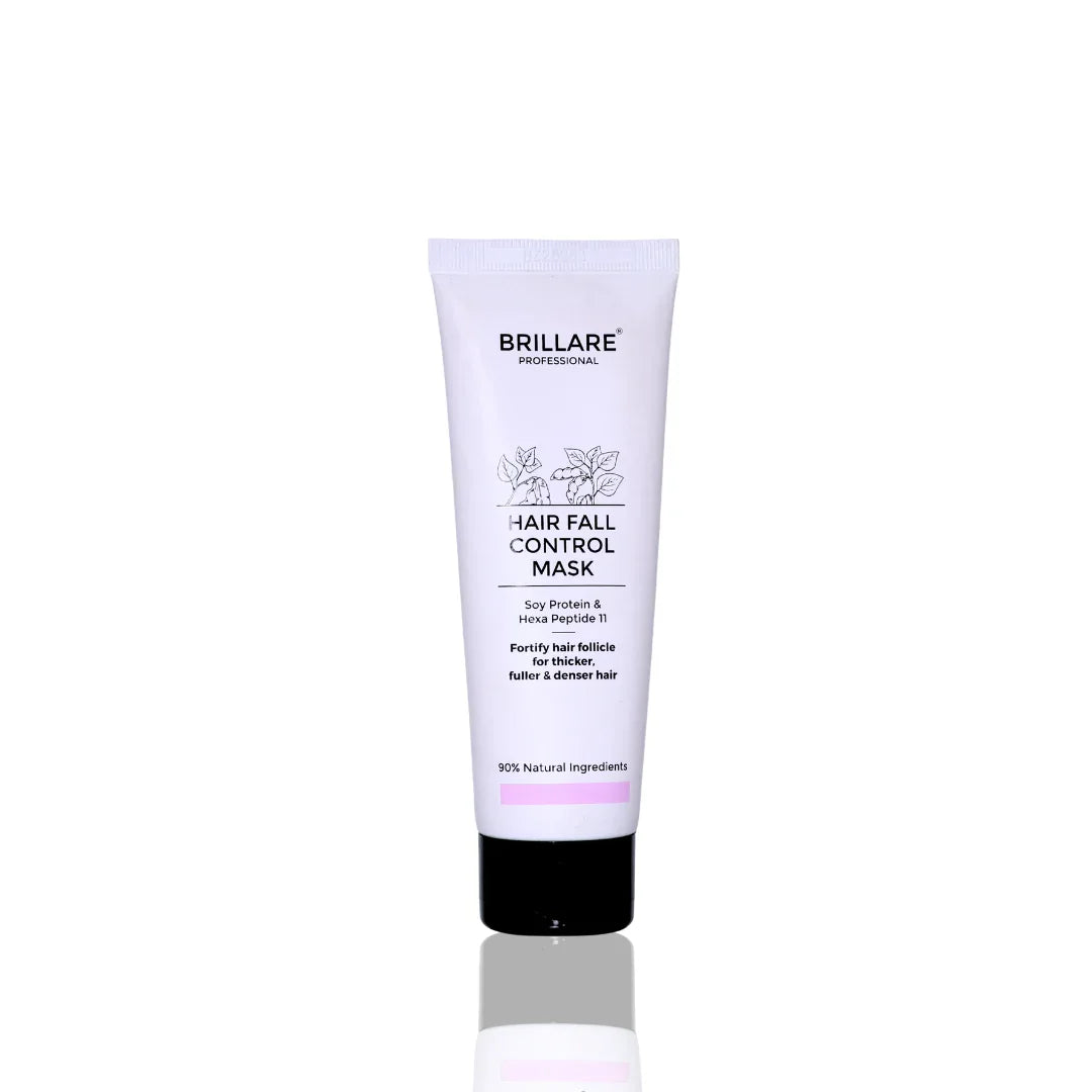 Brillare hair fall control mask tube on a white background