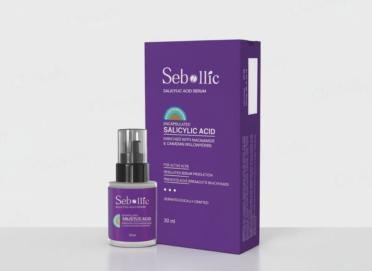 Sebolic skincare serum and packaging on a white background