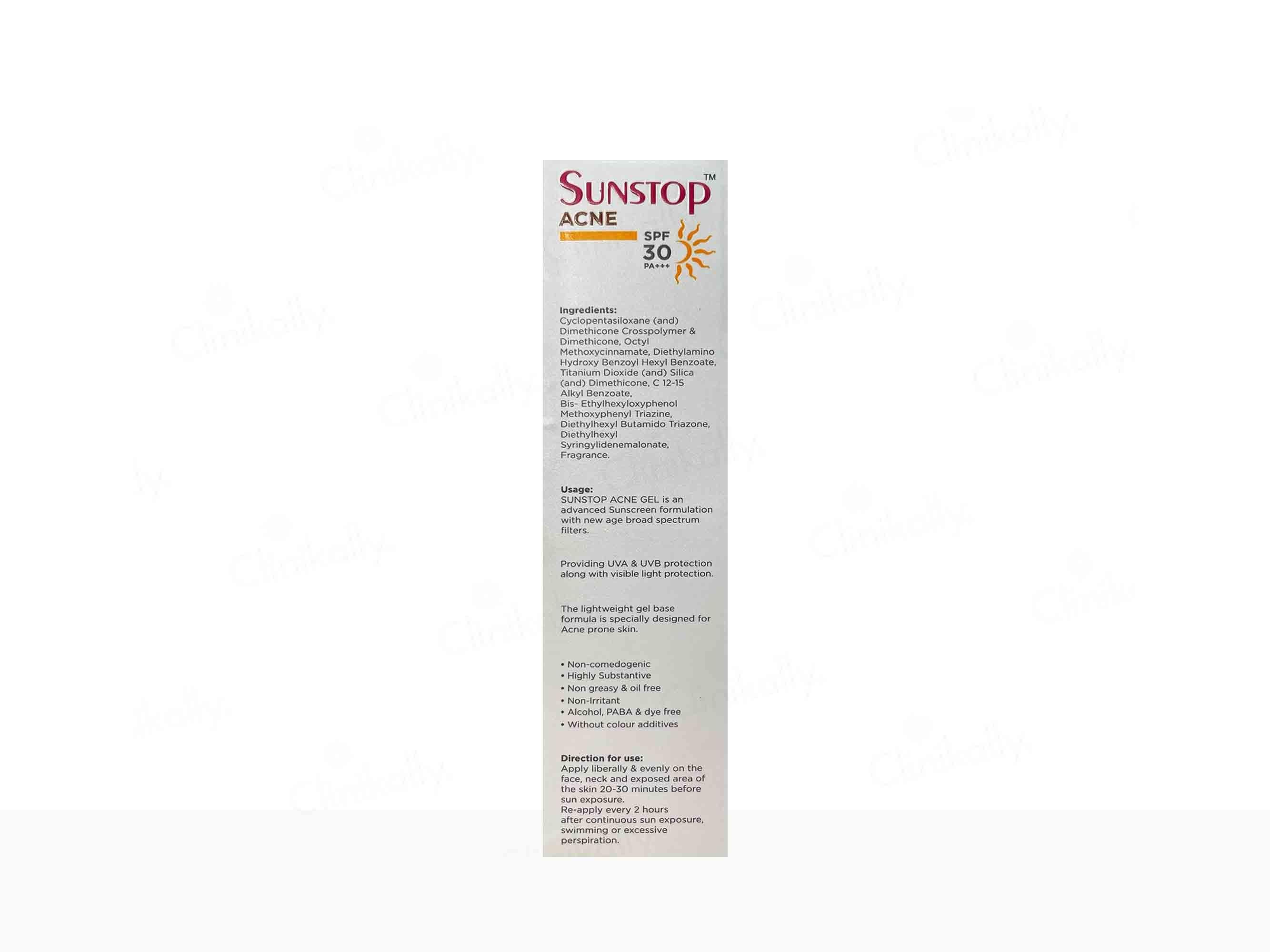 Sunstop Acne Advanced Sun Protection Gel SPF 30 PA+++ - Atomic Pharmacy