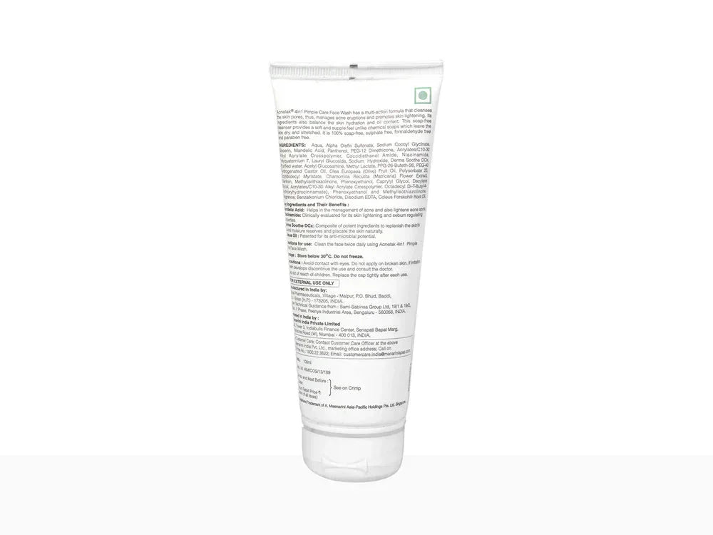 Acnelak 4 in 1 Pimple Care Face Wash - Atomic Pharmacy -
