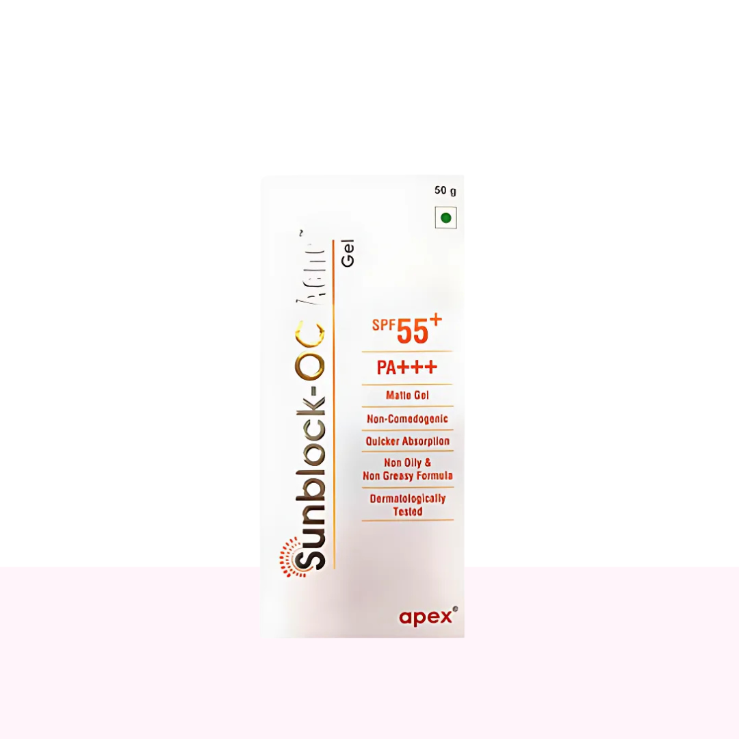 Sunblock-OC Acne Matte Sunscreen Gel SPF 55+ PA+++