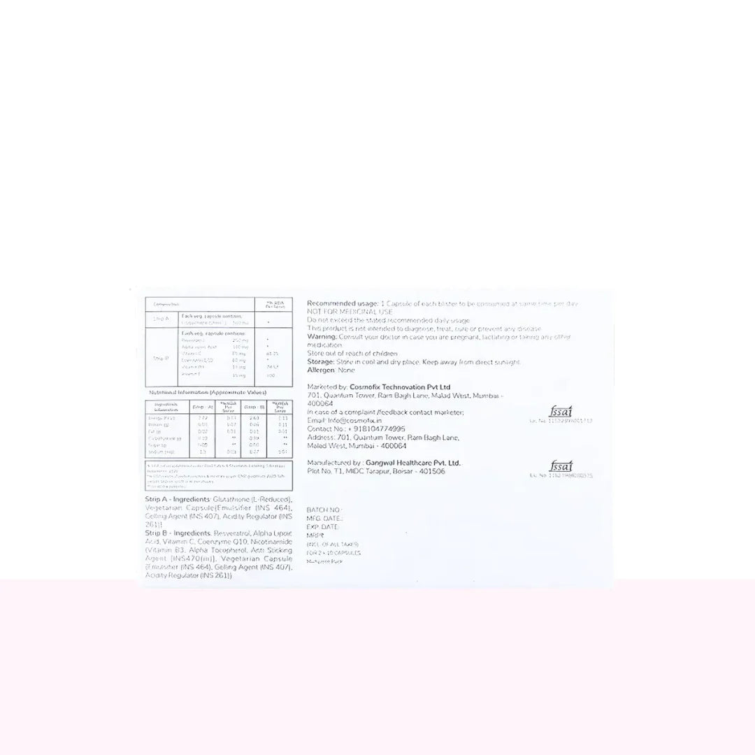 Cosmofix Skin Glo Capsule - Atomic Pharmacy