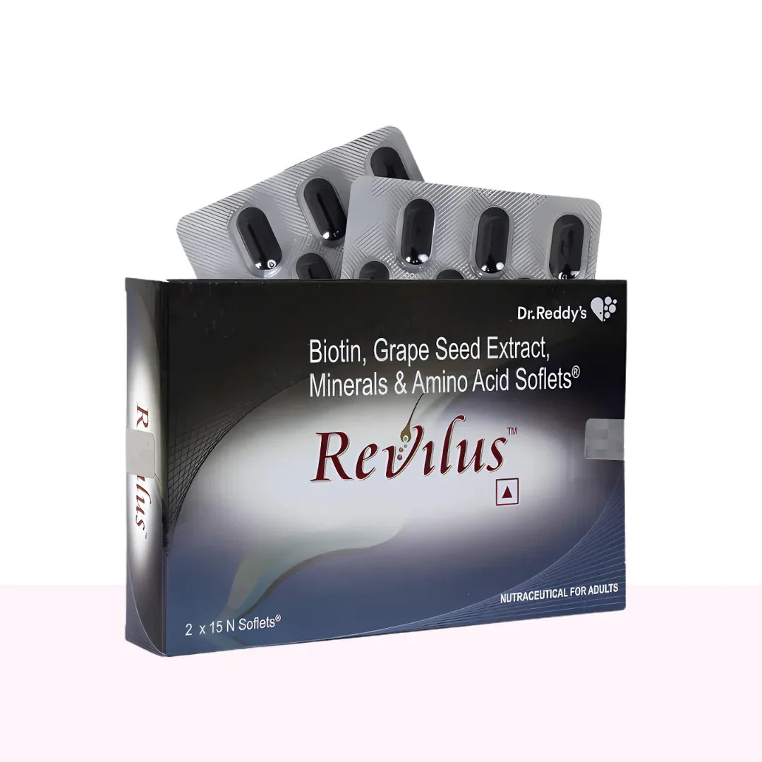 Revilus Soflets with Multivitamins, Micronutrients & Minerals | For Healthy Hair Growth - Atomic Pharmacy