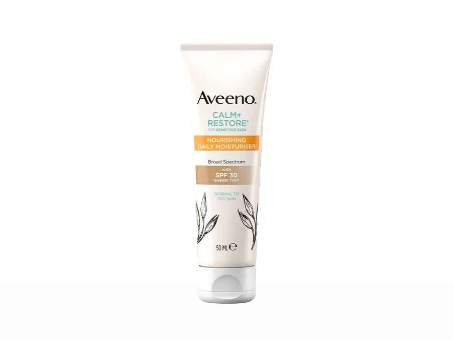 Aveeno Calm+ Restore Nourishing Daily Moisturiser Sheer Tint SPF 30 - Atomic Pharmacy