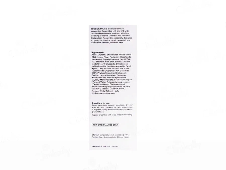 Biosilk Max Intense Moisturizing Cream - Atomic Pharmacy