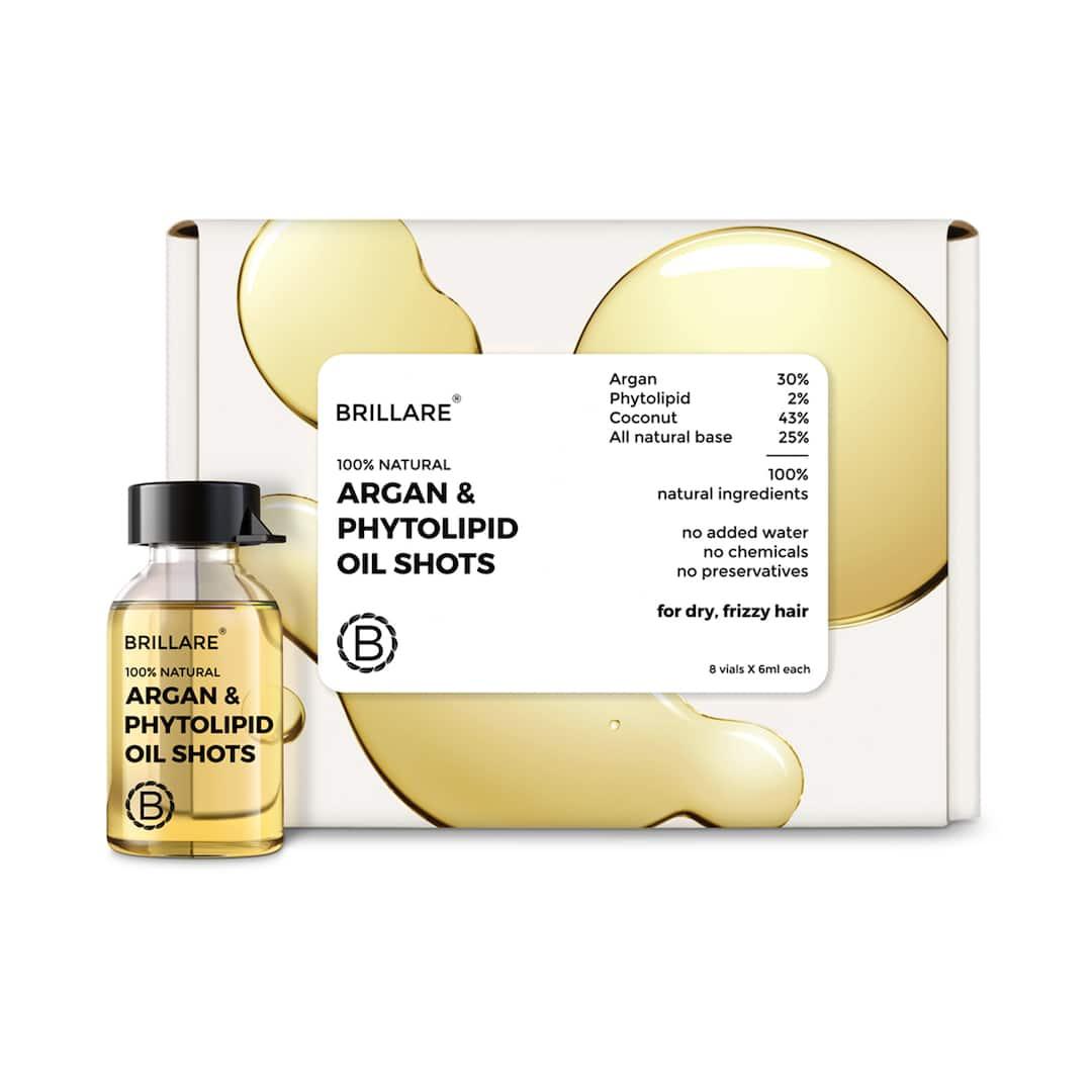 Brillare Argan & Phytolipid Oil Shots For Dry, Frizzy Hair (48ml) - Atomic Pharmacy