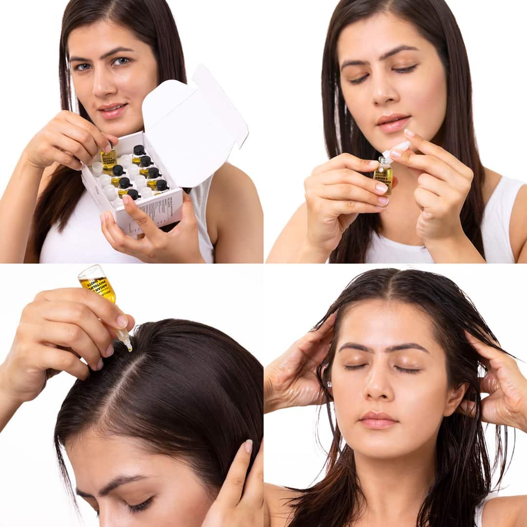 Brillare Argan & Phytolipid Oil Shots For Dry, Frizzy Hair (48ml) - Atomic Pharmacy