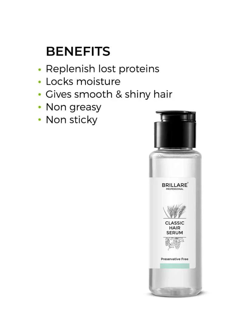 BRILLARE Professional Classic Hair Serum For Dry Frizzy Hair - 70ml - Atomic Pharmacy