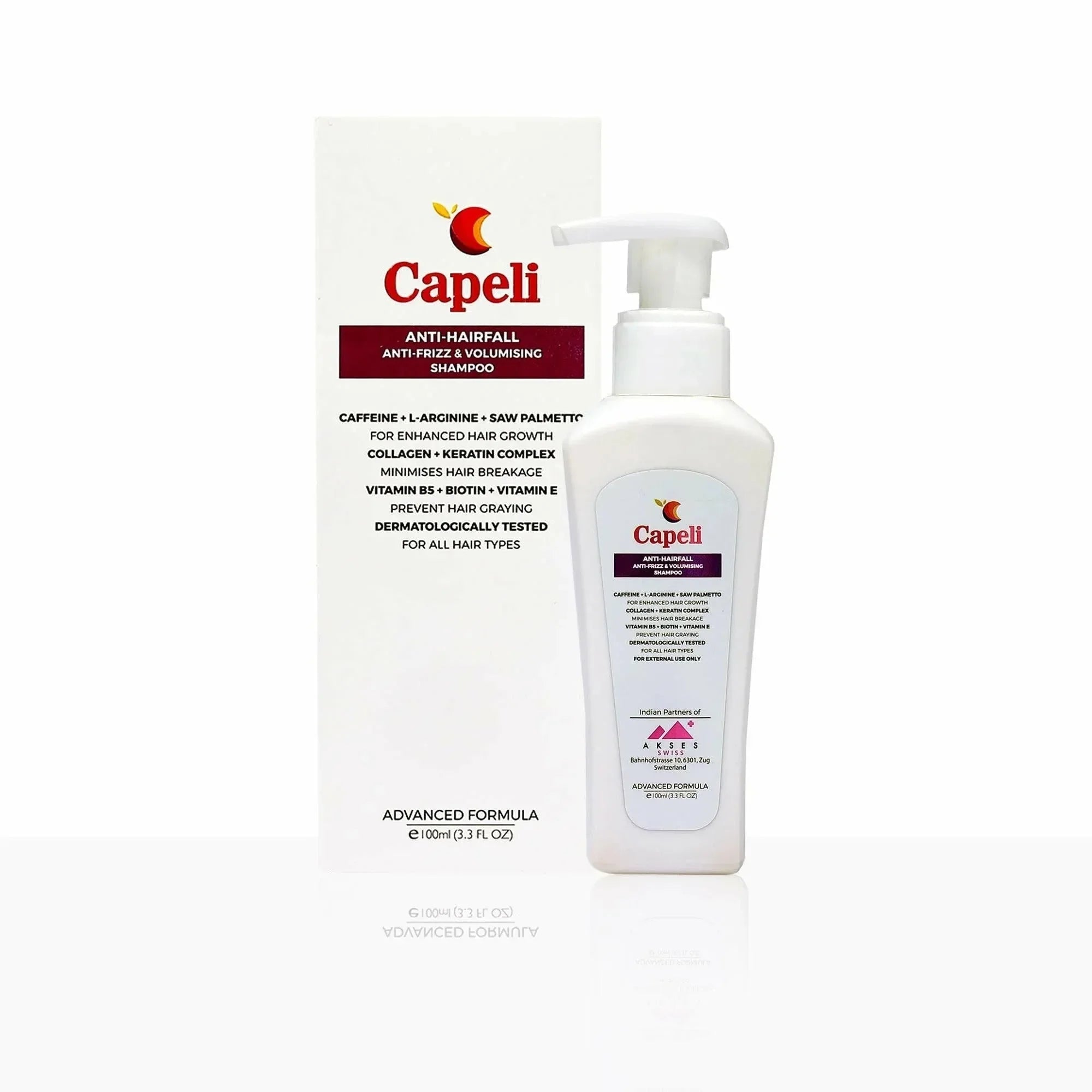 Capeli Anti-Hairfall Anti-Frizz & Volumising Shampoo - Atomic Pharmacy