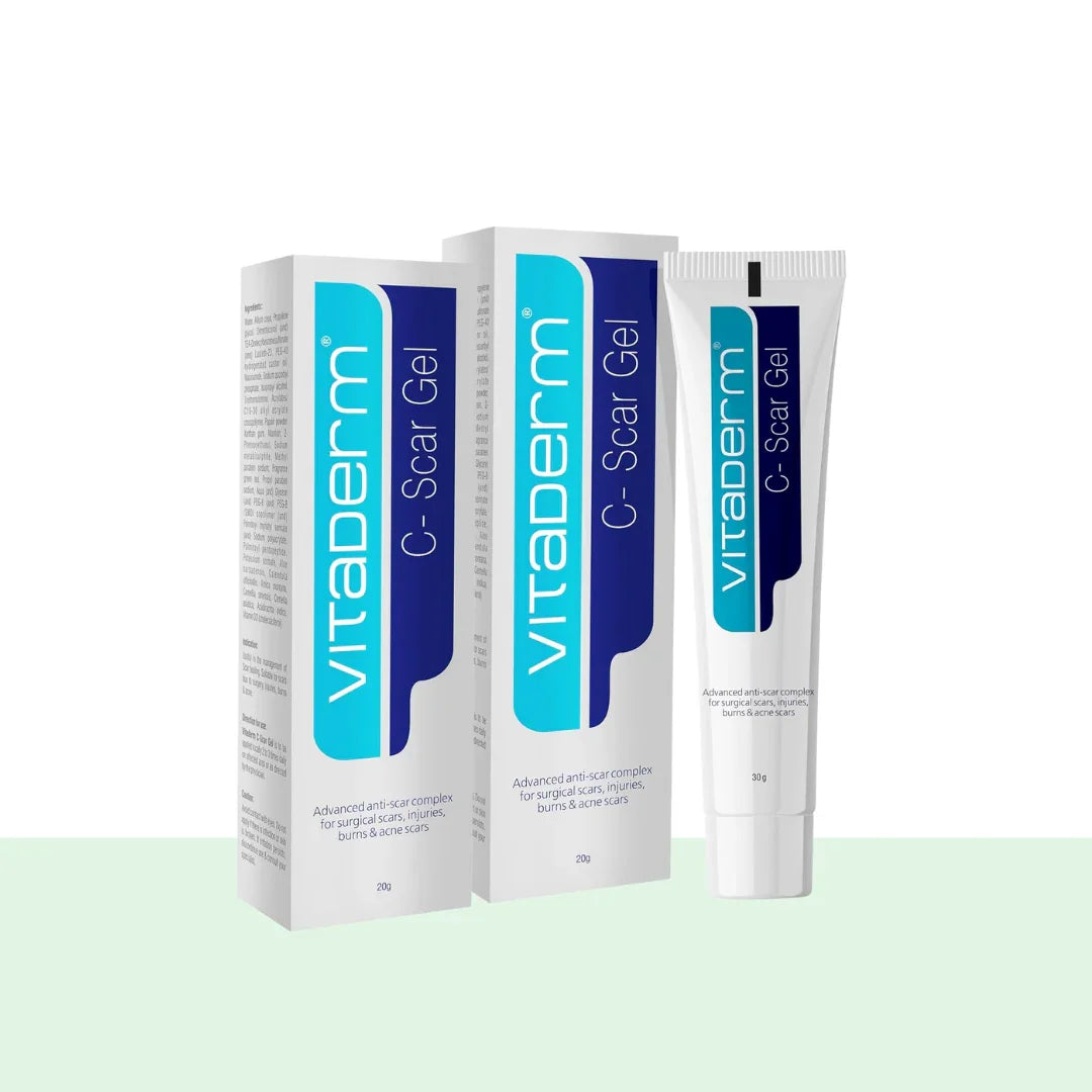 Vitaderm C-Scar Gel 20 gm - Atomic Pharmacy