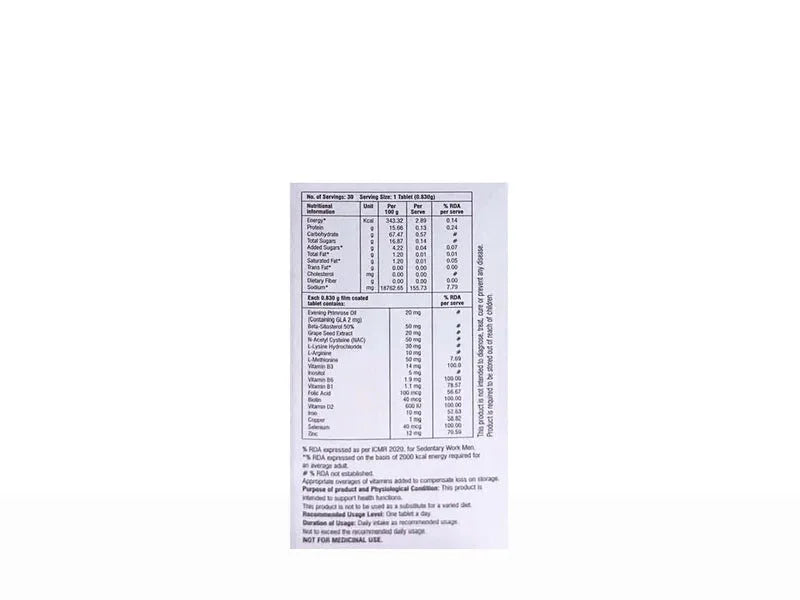 Cutihance Men Nutraceutical Tablet - Atomic Pharmacy