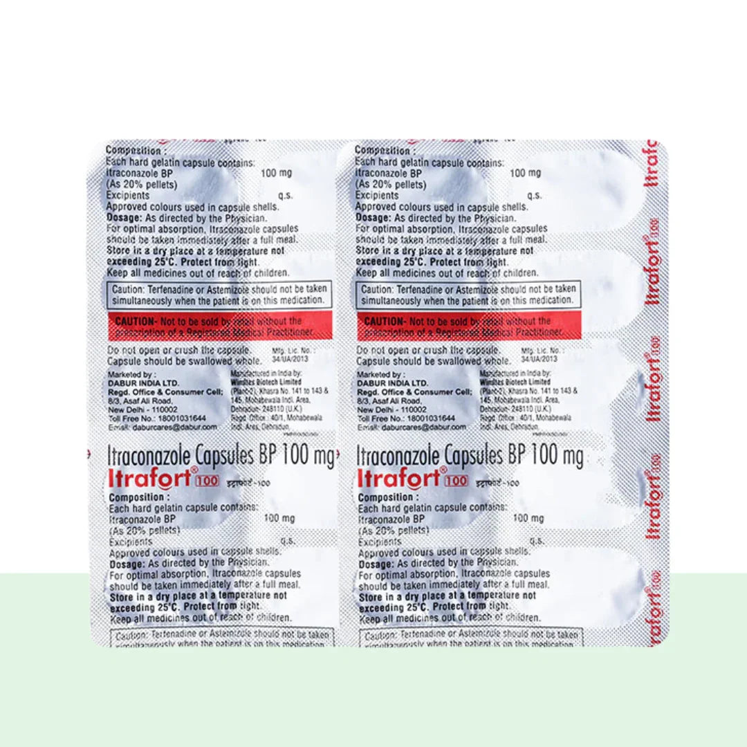 itrafort 100 capsule 10's