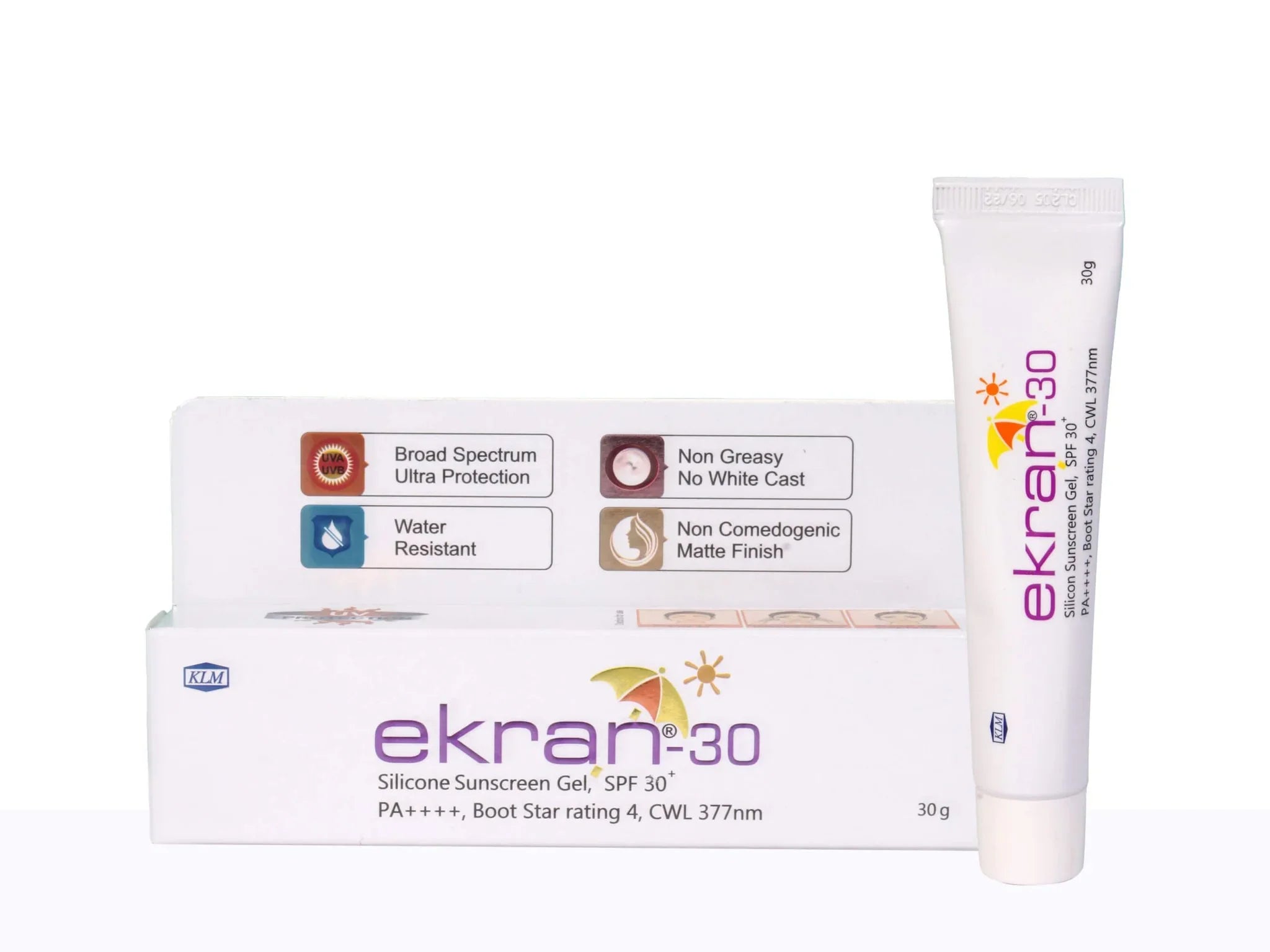 Ekran-30 Silicone Sunscreen Gel SPF 30+/PA++++ - Atomic Pharmacy