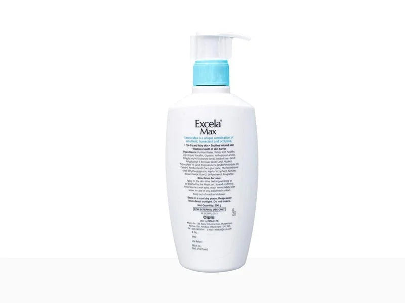 Excela Max Moisturiser For Dry and Itchy Skin - Atomic Pharmacy