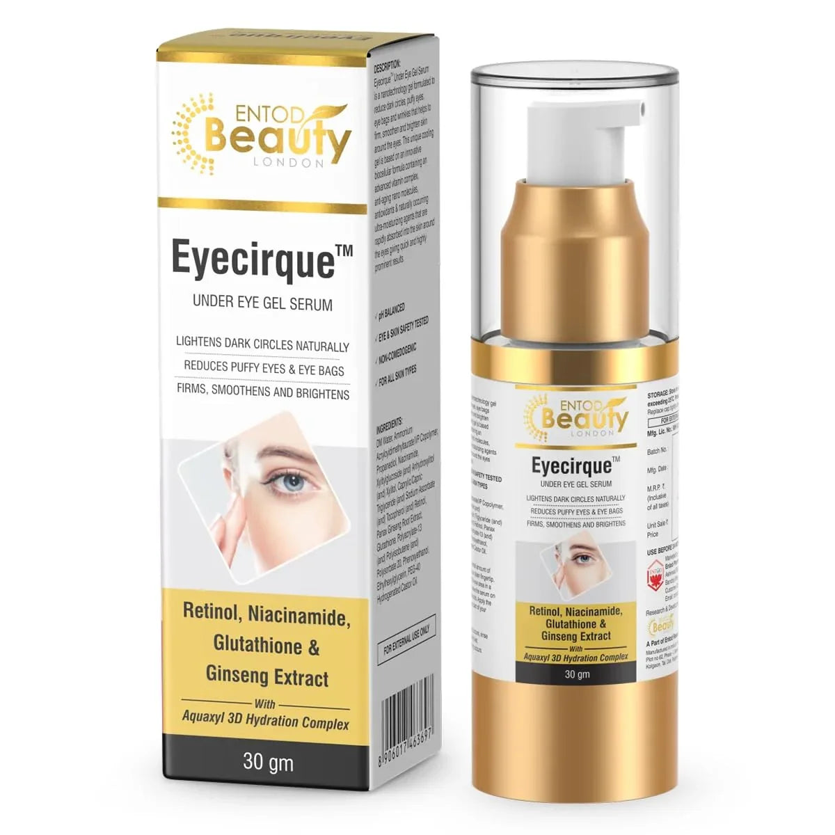 Eyecirque Under Eye Gel Serum 30 gm - Atomic Pharmacy