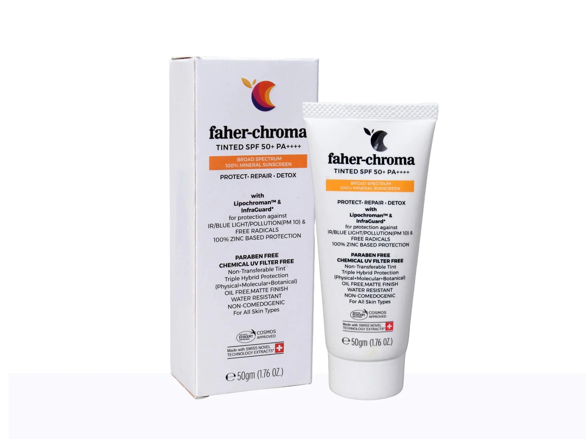Faher-Chroma Tinted SPF 50+ Sunscreen PA++++ - Atomic Pharmacy
