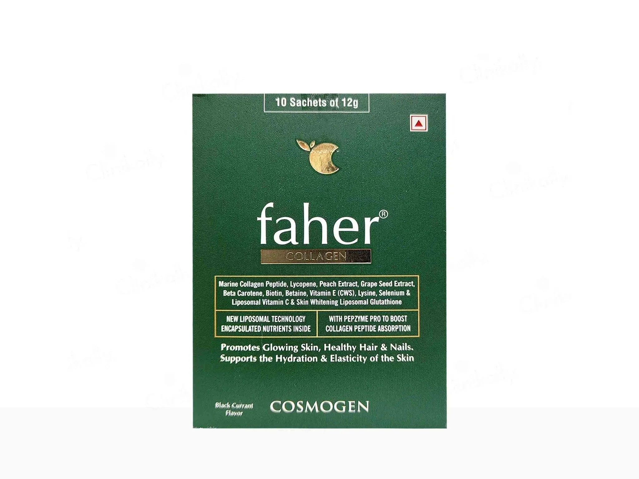 Faher Collagen For Glowing Skin, Healthy Hair, & Nails Black Current Flavour - Atomic Pharmacy