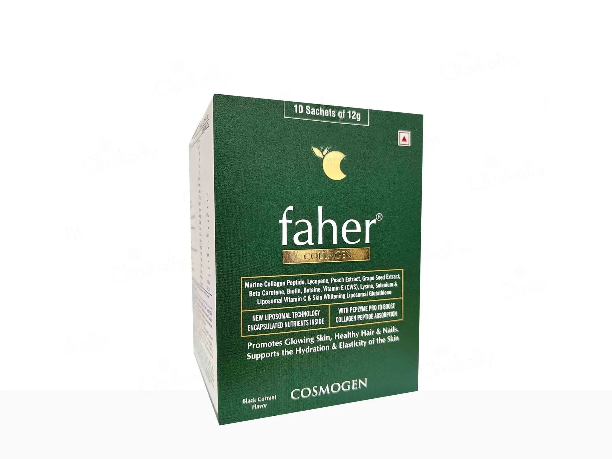 Faher Collagen For Glowing Skin, Healthy Hair, & Nails Black Current Flavour - Atomic Pharmacy