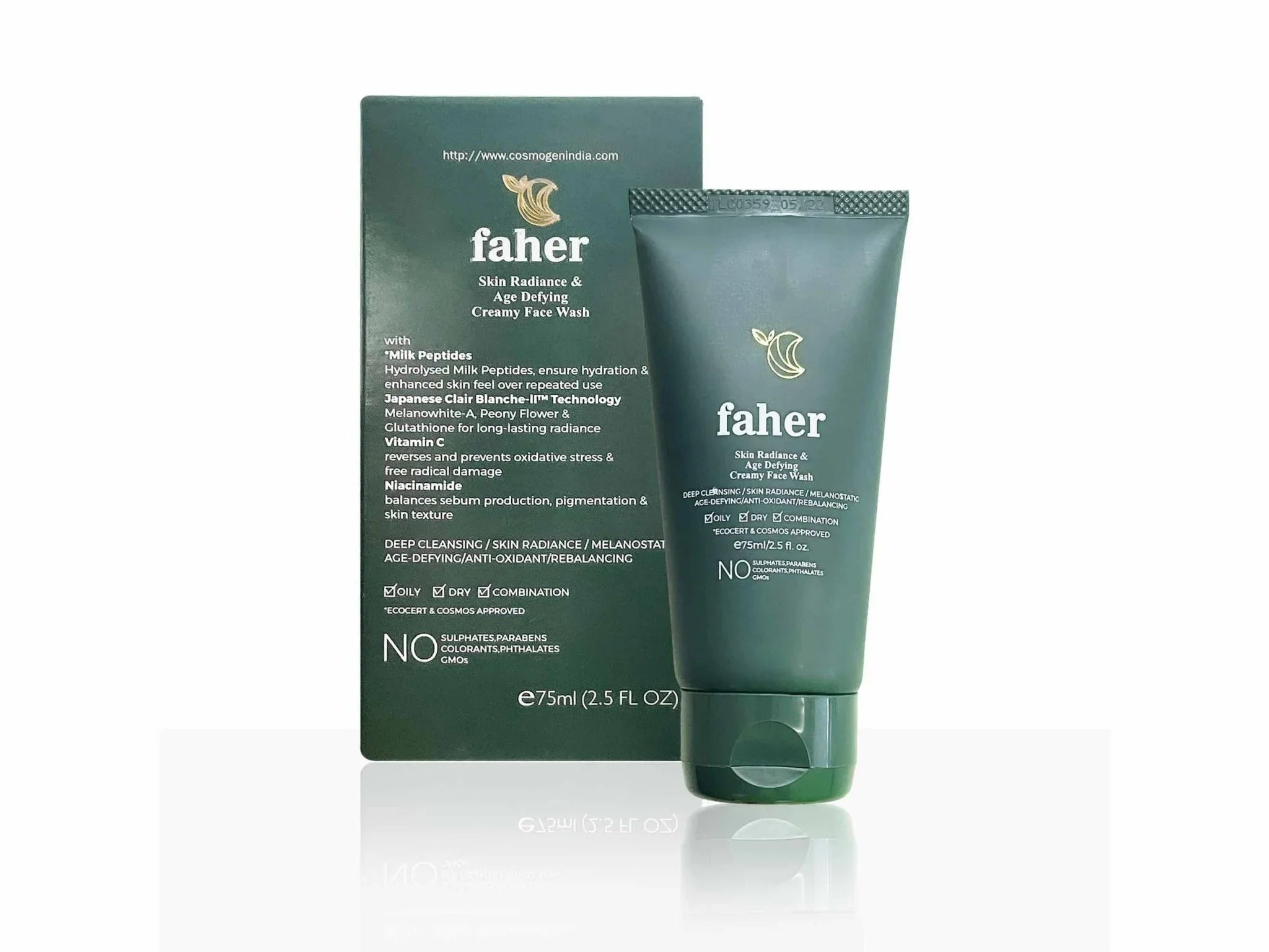 Faher Skin Radiance & Age Defying Creamy Face Wash - Atomic Pharmacy