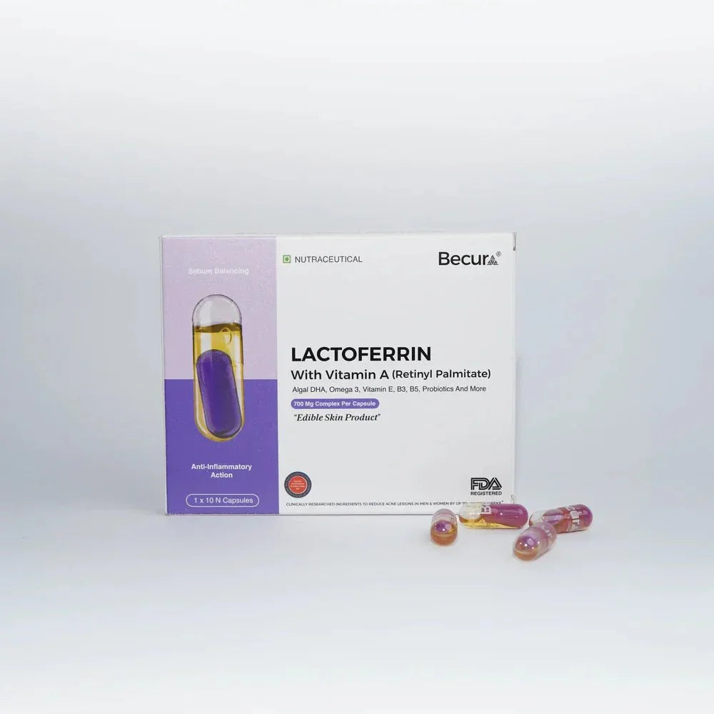 Lactoferrin with Retinyl Palmitate, Omega-3, Vitamin B3,B5, E and Probiotics - Atomic Pharmacy