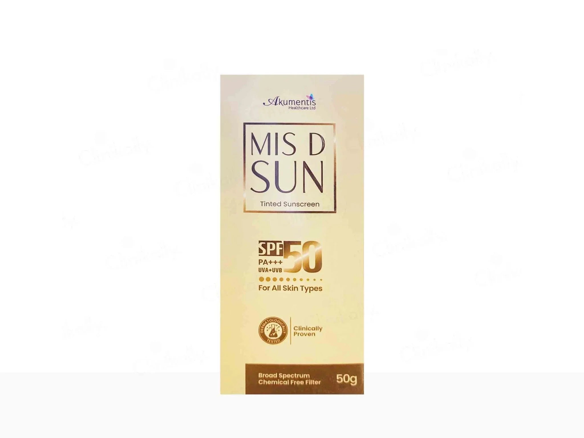 Mis D Sun Tinted Sunscreen SPF 50 PA+++ - Atomic Pharmacy