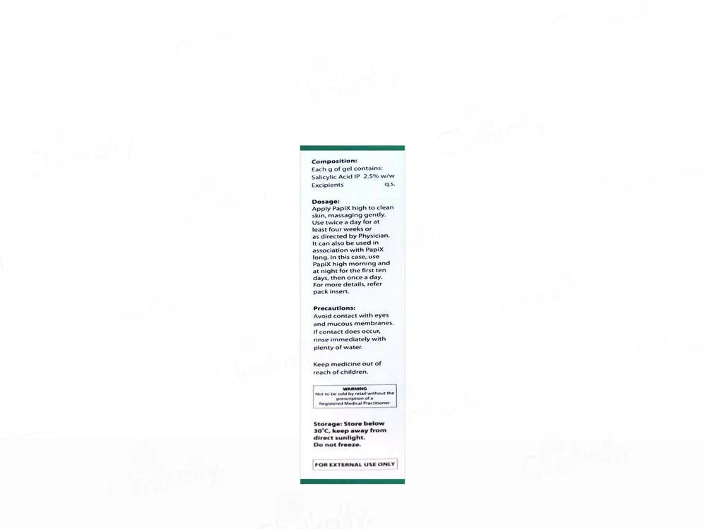 PapiX High 2.5% Salicylic Acid Gel - Atomic Pharmacy