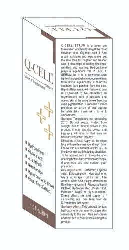Q-Cell De-Pigmentation Serum - Atomic Pharmacy