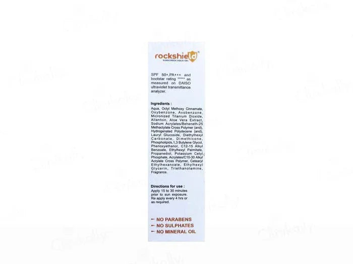 Rockshield Sunscreen Aqua Gel SPF 50 PA+++ - Atomic Pharmacy