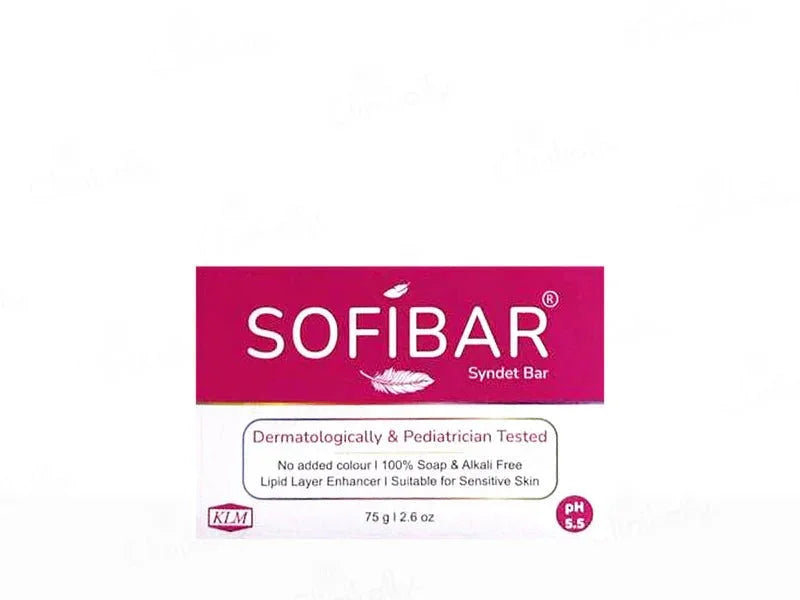 Sofibar pH 5.5 Syndet Bar, 75 gm - Atomic Pharmacy