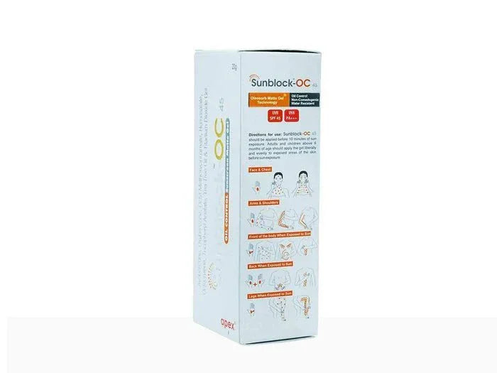 Sunblock-OC 45 Oil Control Matte Gel - Atomic Pharmacy