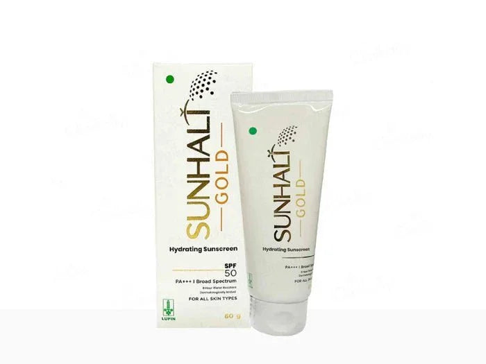 Sunhalt Gold Hydrating Sunscreen SPF 50 PA+++ - Atomic Pharmacy
