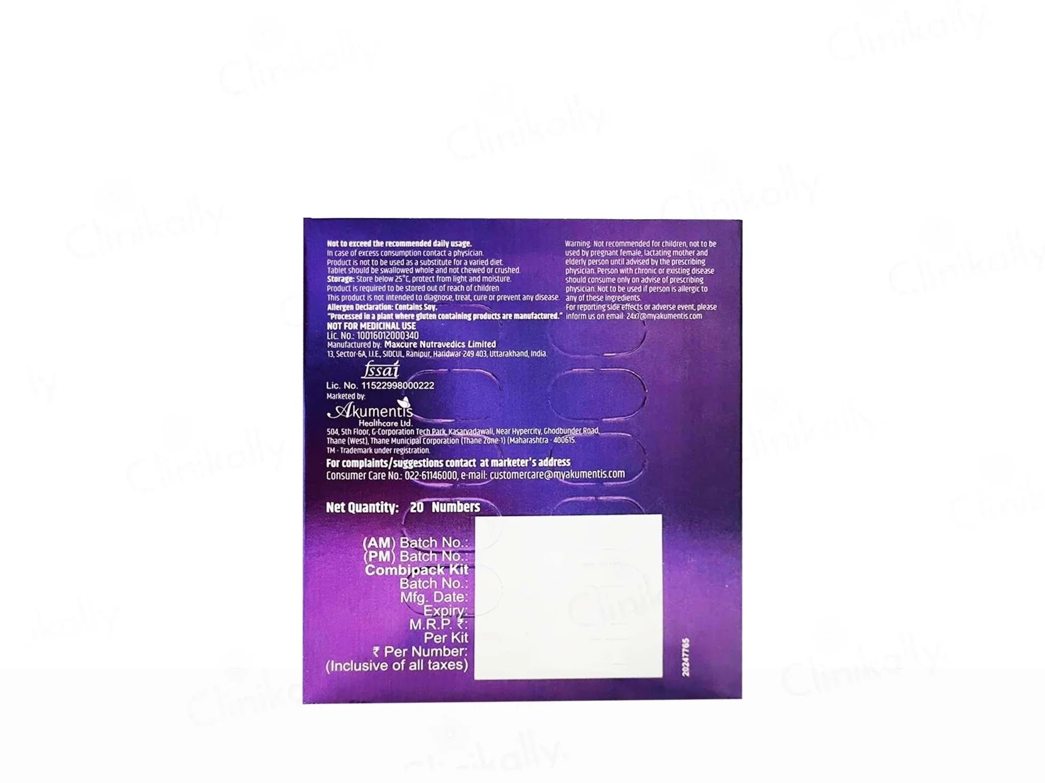 Thickify AM PM Nutraceutical Tablet For Adults - Atomic Pharmacy