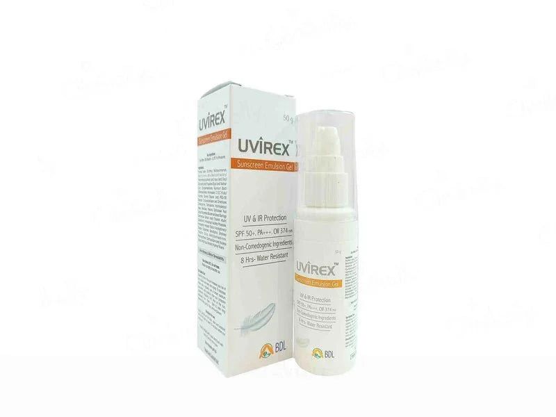 Uvirex Sunscreen Emulsion Gel SPF 50+ - Atomic Pharmacy -