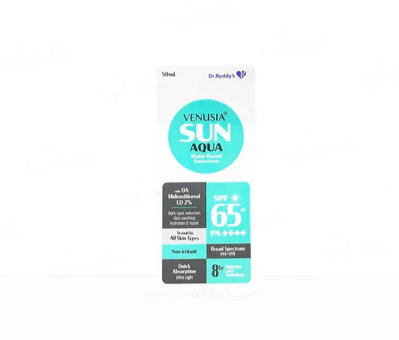 Venusia Sun Aqua Water Based Sunscreen SPF 65+ PA++++ - Atomic Pharmacy