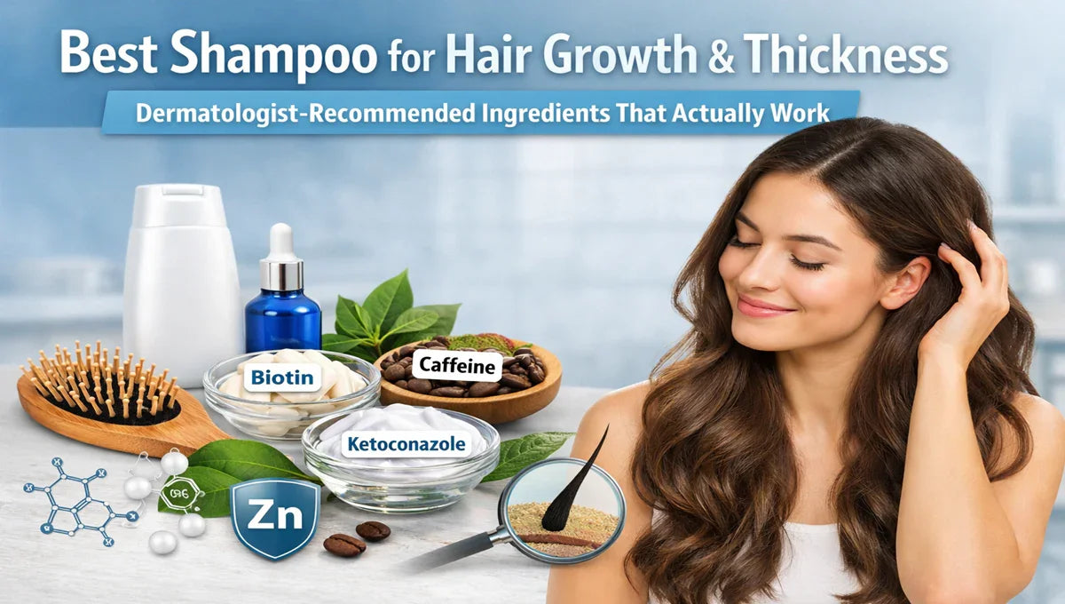 Best shampoo for hair growth with biotin, caffeine, ketoconazole, and zinc for thicker hair