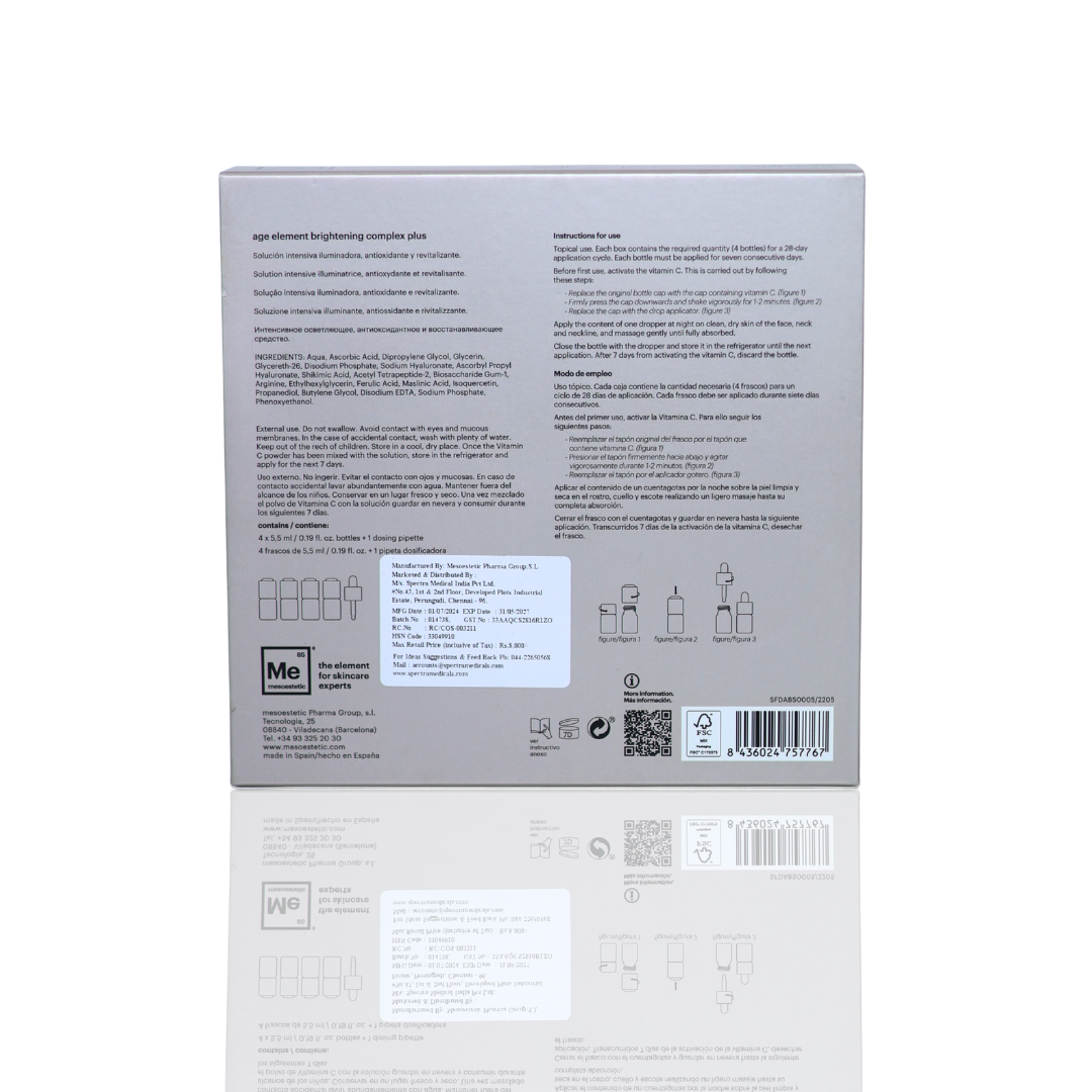 Mesoestetic Age Element Brightening Complex Plus - 4 x 5.5 ml
