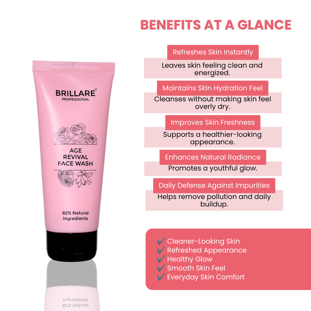 Brillare Professional Age Revival Face Wash (100ml)