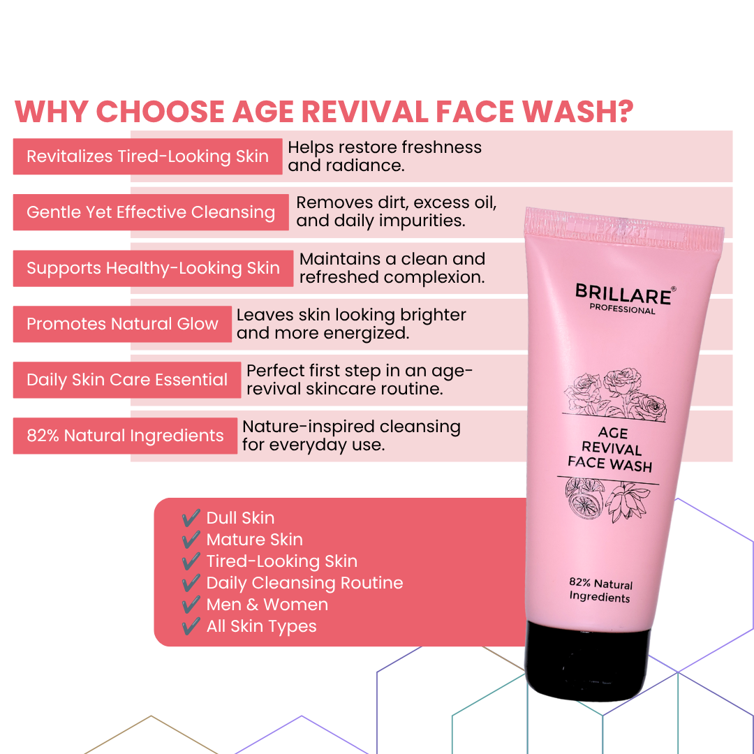 Brillare Professional Age Revival Face Wash (100ml)