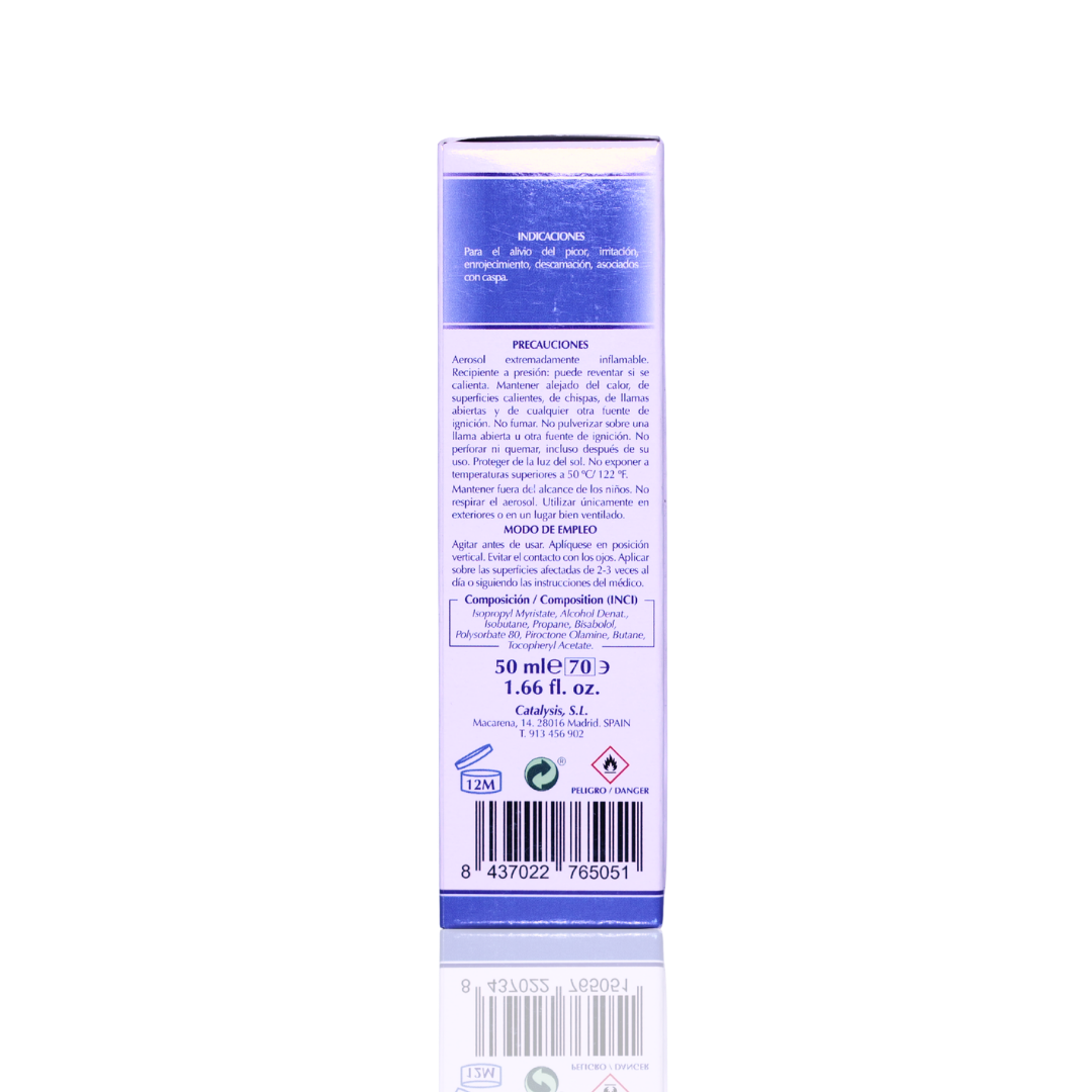 Product label with text and barcodes on a white background
